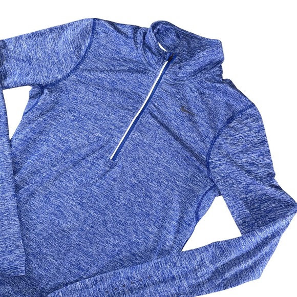Nike Tops - Nike Dri-FIT Pullover Womens XS Blue 1/4 Zip Long Sleeve Running Lightweight Top
